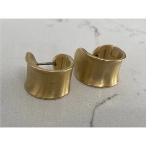 Dean Davidson Sol Huggy Hoop Earrings 22k Plated Gold - Brushed Gold
